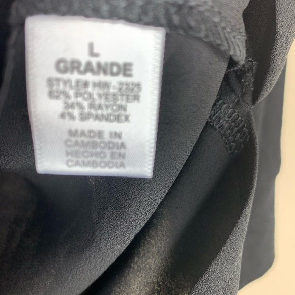 Black sweater 3/4 sleeves‎ sheer front blouse - Picture 4 of 6